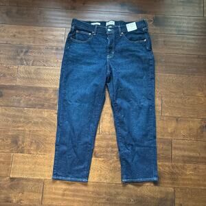 NWT Universal Thread Mid Rise 80s Slim Fit Denim Jeans Dark Wash Womens 16 short